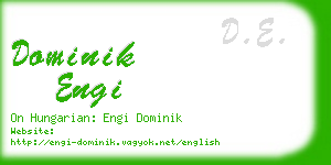 dominik engi business card